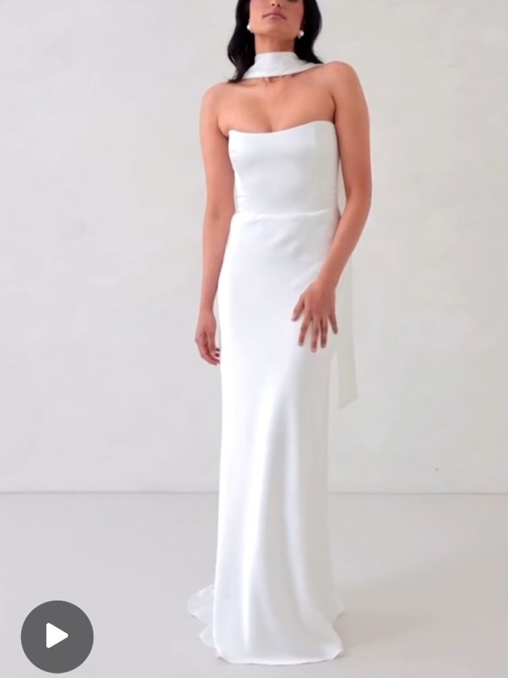 Park & Fifth Brodie Dress with Scarf Wedding Dress